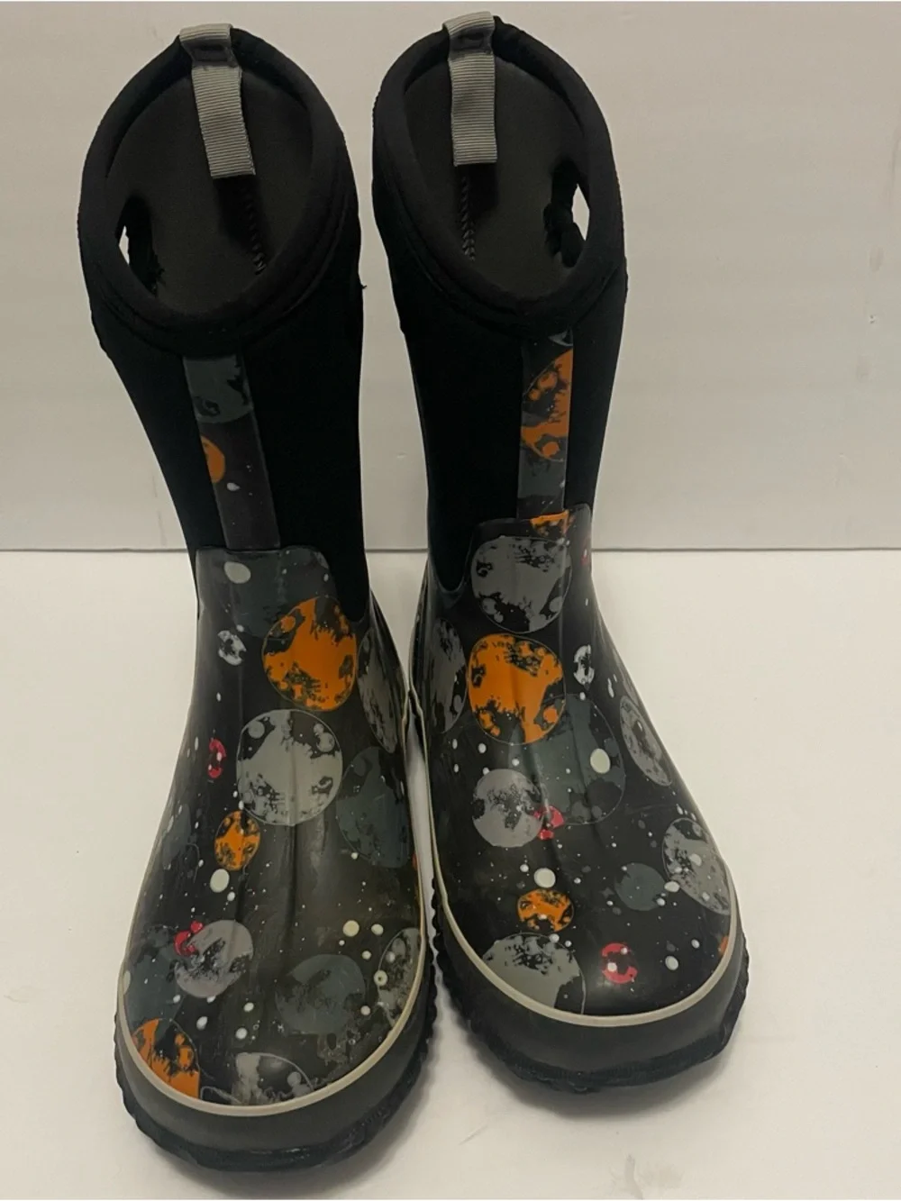 Bogs Youth 5 Waterproof Winter Snow Boots Classic High Insulated Moon Design